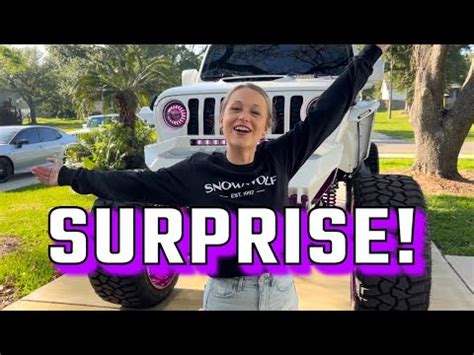 snow wolf jeep|Surprising my girlfriend with her dream Jeep!!